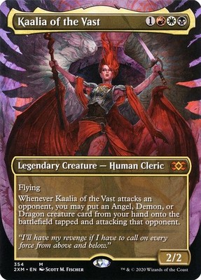 Kaalia of the Vast (Borderless, Full Art) [Double Masters] #354 NM MTG