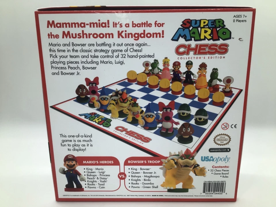 NINTENDO COLLECTORS EDITION SUPER MARIO CHESS SET 2010 COMPLETE - Image 2 of 4