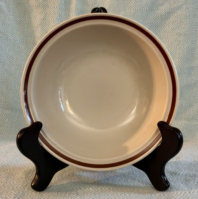 Vintage Interpur Flower Garden Stoneware Bowl Japan Brown Rim 6.5'' Replacement
