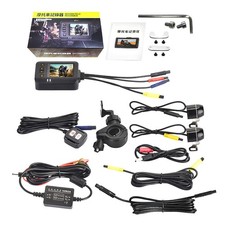 1080P Motorcycle Dash Cam Front Rear Camera 2 inch Display Motorbike DVR New