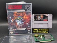 Dungeon Master ( Super Nintendo SNES ) Near Mint Label - New Battery - W/ Case