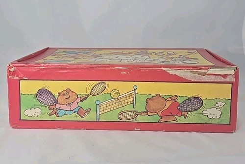 Vintage 1980 Karton Schulkiste General Box Co. Co Retro süße Tiere - Bild 5 von 10