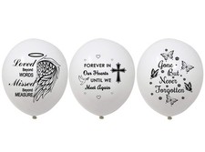 30 Memorial latex balloons for Celebration of life, Bereavement, Condolences,...