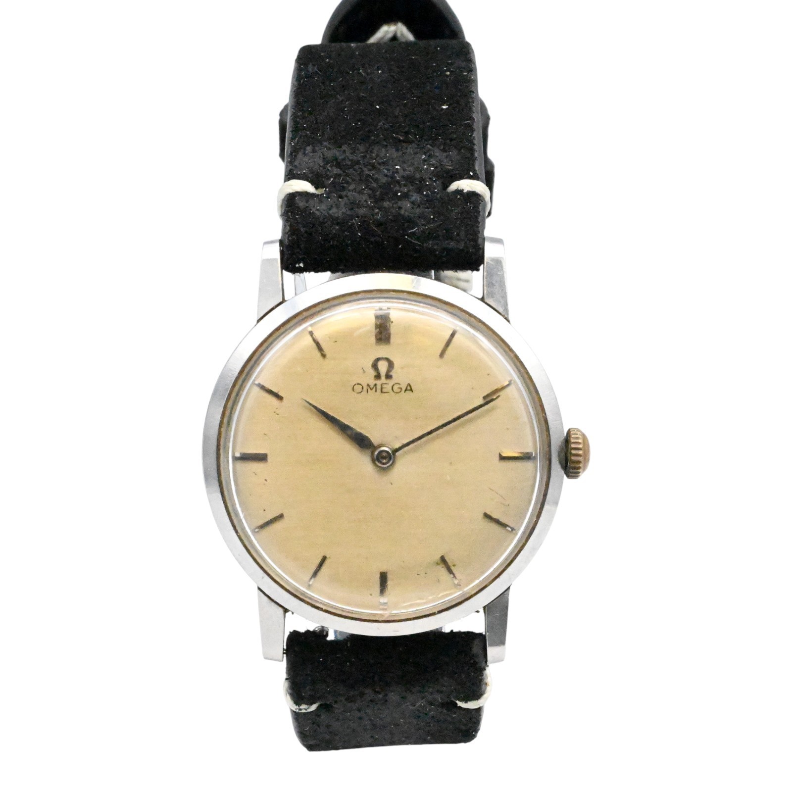 WRISTWATCH GENTS MANUAL STEEL OMEGA VINTAGE MECHANICAL MOVEMENT STAINLESS - vintagewatches.pk