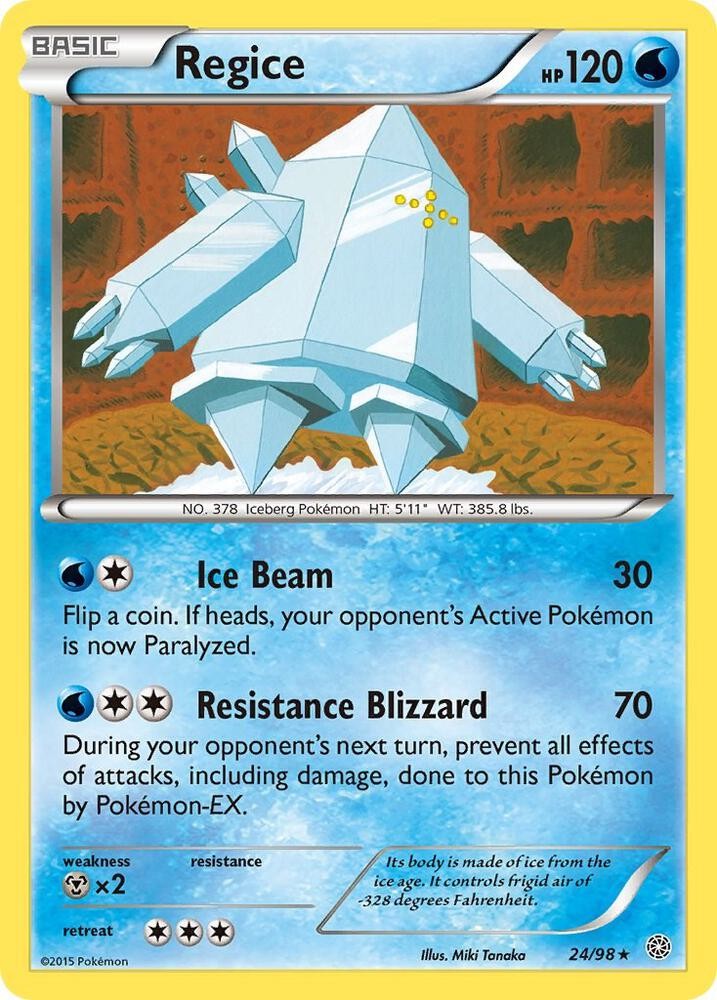 Regice #24/98 Xy - Ancient Origins Rare Pokemon TCG LP