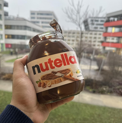 Nutella Aufstrich fürs Brot Haselnuss Nougat Creme schokoladig 750g