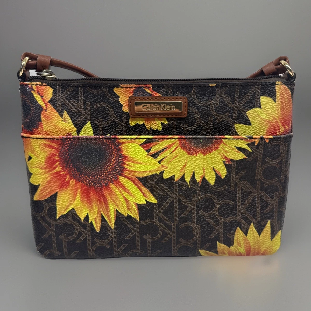 Calvin Klein Sunflower ショルダーバッグ (レア) Calvin Klein 