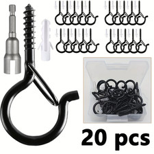 20 pcs Windproof Hanger Hook Safety Buckle Sc...