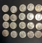 20 Kennedy Half Dollars 40% Silver - 4 Coins of each year -  1965 to 1969