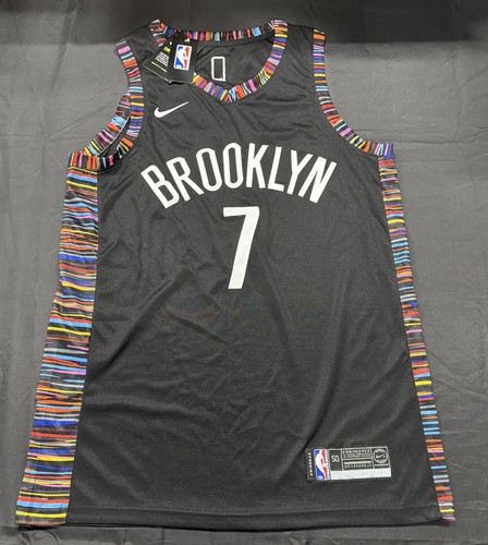 Kevin Durant Brooklyn Nets #7 Black Swingman SIZE 50 NBA JERSEY City Edition A10
