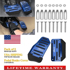 Blue Non-Slip Automatic Gas Brake Foot Pedal Pad Cover Car Accessories EOD /Set