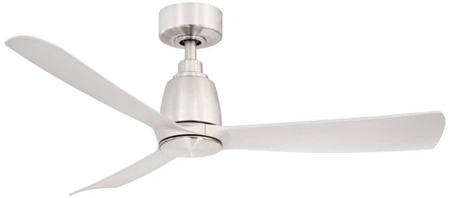 44" Fanimation Kute Brushed Nickel Damp Smart Ceiling Fan - Picture 2 of 3