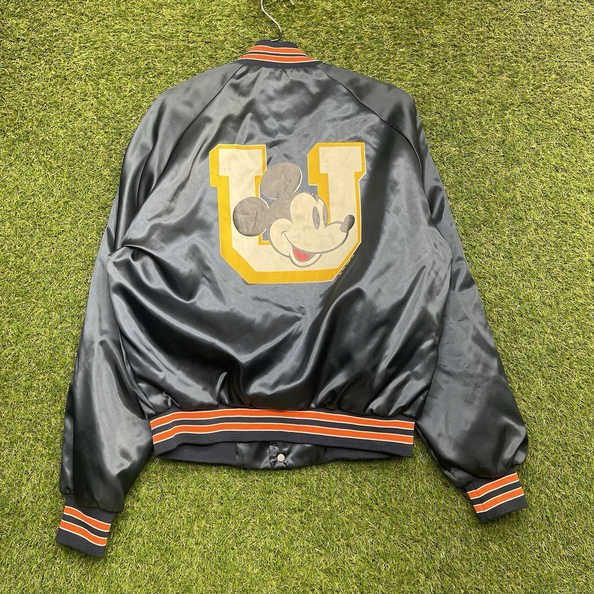 Vintage Disney World Mickey Mouse Varsity Jacket Mens Large