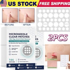 2X Microneedle Clear Patches, 2-in-1 Microneedle Hydrocolloid Patch Blemish Care