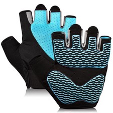 Sunnex Fingerless Gym Gloves - Breathable Workout Gloves for Weightlifting