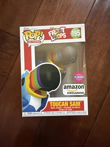 Funko POP! Ad Icons TOUCAN SAM #195 Flocked amazon exclusive