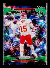 2024 Panini Prizm #1 Patrick Mahomes II Fireworks Green Ice Prizm