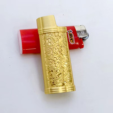 Custodia per Accendino Vintage Arabesque Bic J5 Armatura in Metallo 60Mm BIC Acc