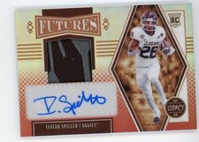 Isaiah Spiller 2022 Panini Legacy Futures RC Jersey Patch Auto RPA Ruby #74/99