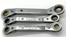 Kd Tools 11-17 Metric Wrench Double Box End Ratcheting Angle Offset Set Lot