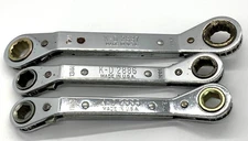 🇺🇸 KD Tools 11-17 Metric WRENCH Double Box End Ratcheting Angle Offset Set Lot