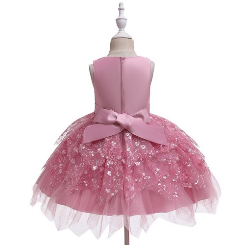 Girls Princess dressess little girls flowers party dress for wedding birthday - Picture 34 of 44