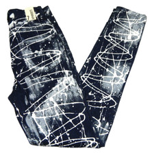 Women's Aphrodite Jeans NEW Paint Splatter USA Made Tag 7 measured Size 24x32