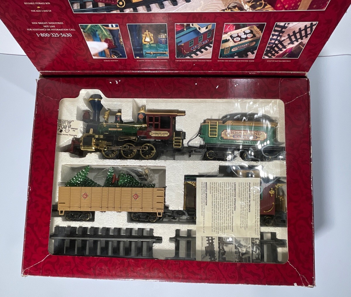 Vintage Greatland Express Train Set Complete 4Pc Train Set