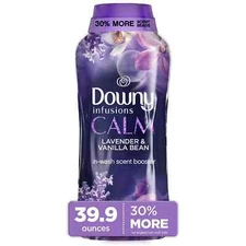 Downy Infusions In-Wash Scent Booster Beads, CALM Lavender+Vanilla Bean, 39.9 oz