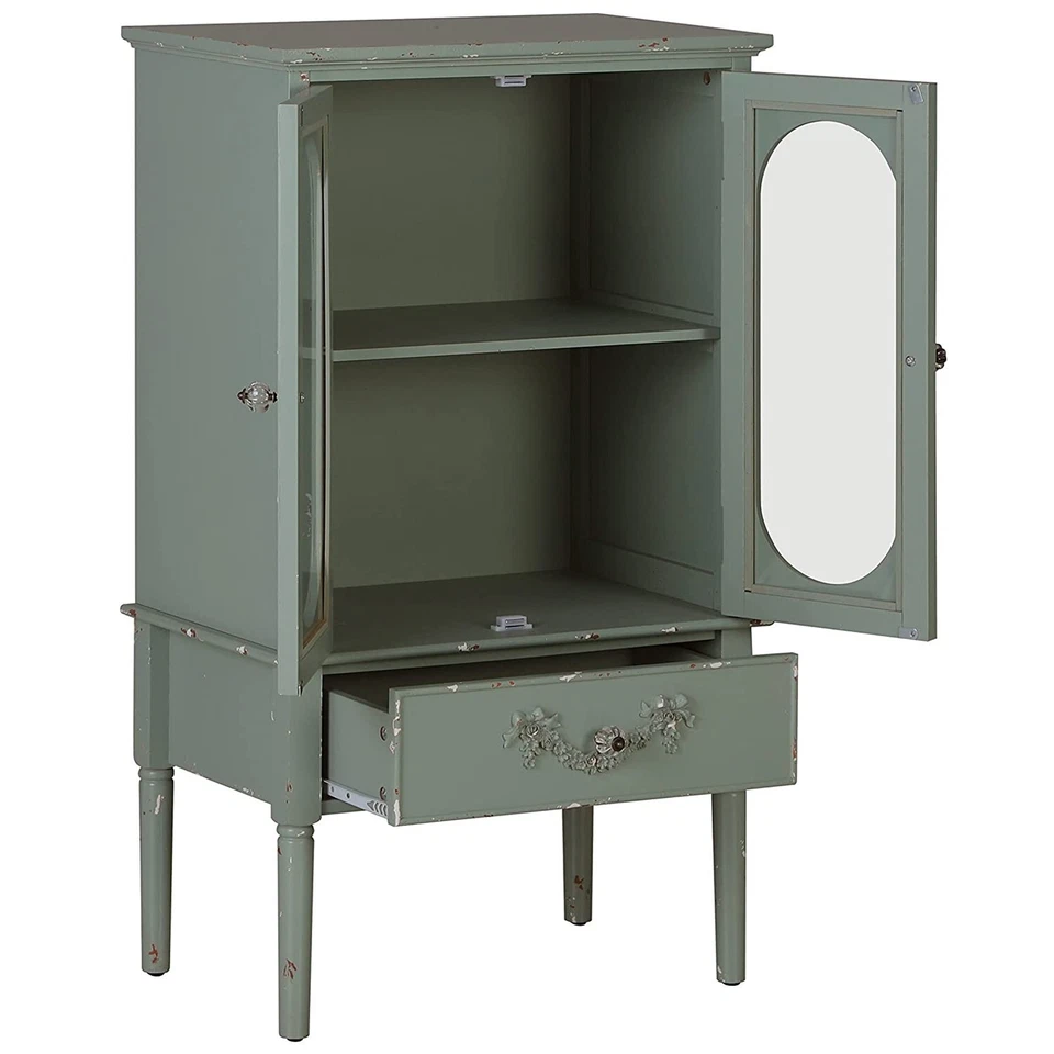 Accent Storage Cabinet w/ Drawer 2 Doors Decorative Cabinet Buffet & Sideboard - Image 4 of 4