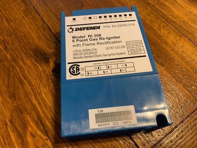 NEW (Open Box) DEFENDI RI 306 6 Point Gas Re-Igniter Part # 83.22000.016