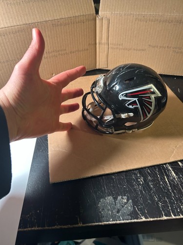 Signed Michael Vick #7 Atlanta Falcons Mini Helmet Virginia Tech NFL autographed - Picture 3 of 8