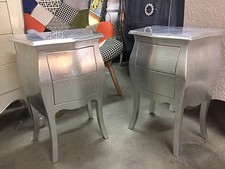 Comodini Comodino Bombati Piccoli Mini 42 Cm Foglia Argento Prezzo Cadauno