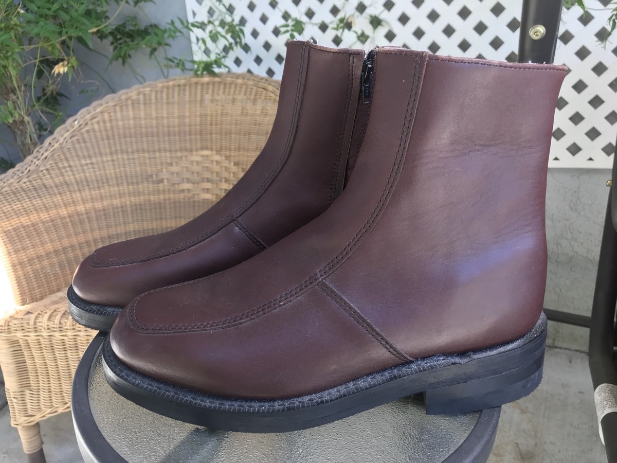 MEN’S SZ 9 EXECUTIVE IMPERIALS BOOTS BURGUNDY LEATHER NIB Executive Imperials 910 Leather Closed Toe Mid-Calf Burgundy  main image 3