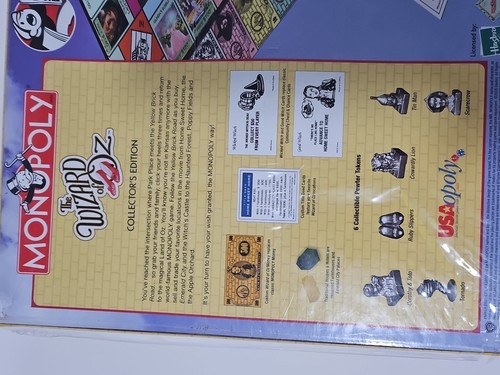 The Wizard of Oz Collector's Edition Monopoly Board Game NOS Mostly Sealed Nrfb - Picture 8 of 12