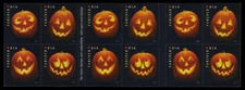 US #5140b 5137-40 5137-5140 Jack-o'-Lanterns Convertible Booklet NH MNH B11111