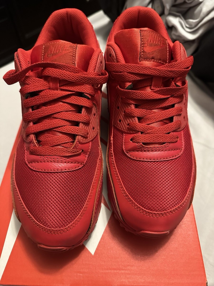 triple red nike air max essential 90 red