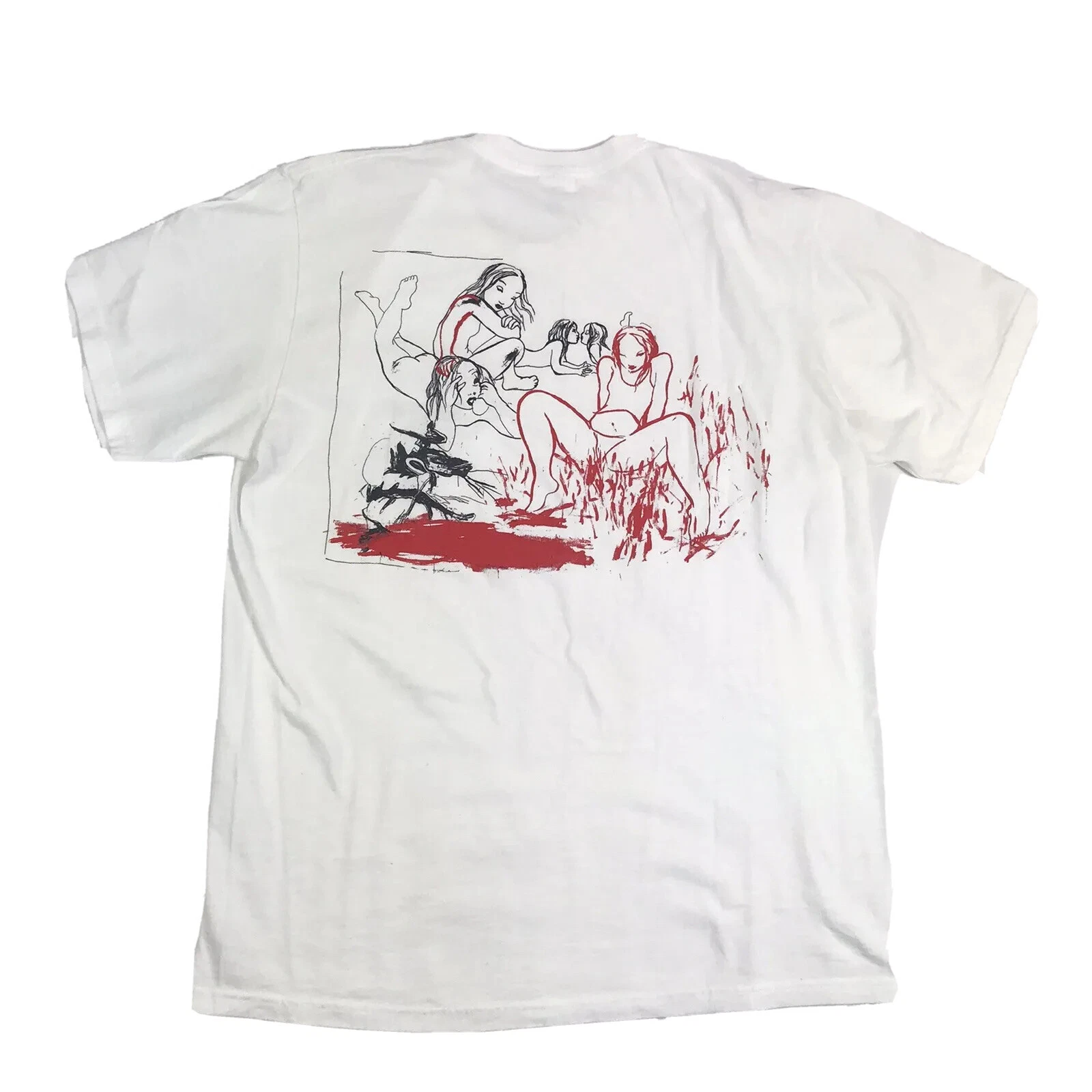 T SHIRT BLANC IMPRIMÉ SUPRÊME TAILLE : L
