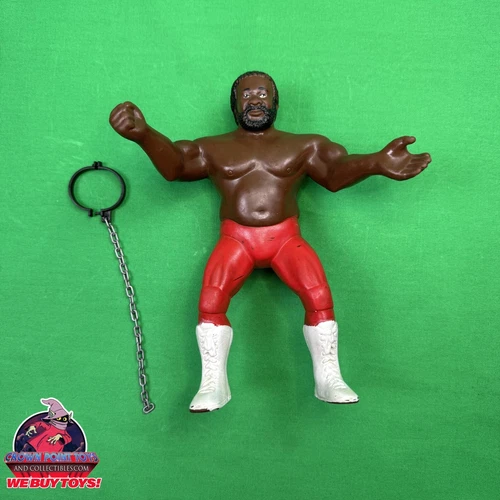 Junkyard Dog WWF LJN Wrestling Super Stars JYD w/Collar & Chain Vintage Complete
