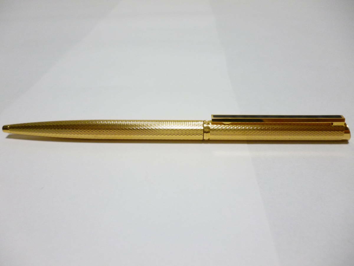 Dunhill Gem line Gold&Black Ballpoint Pen wz/Box Super Rare
