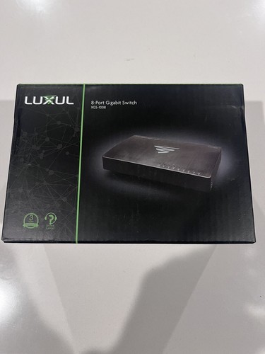 Luxul XGS-1008 8-Port Gigabit Switch - Plug N Play - Brand New - Never Opened