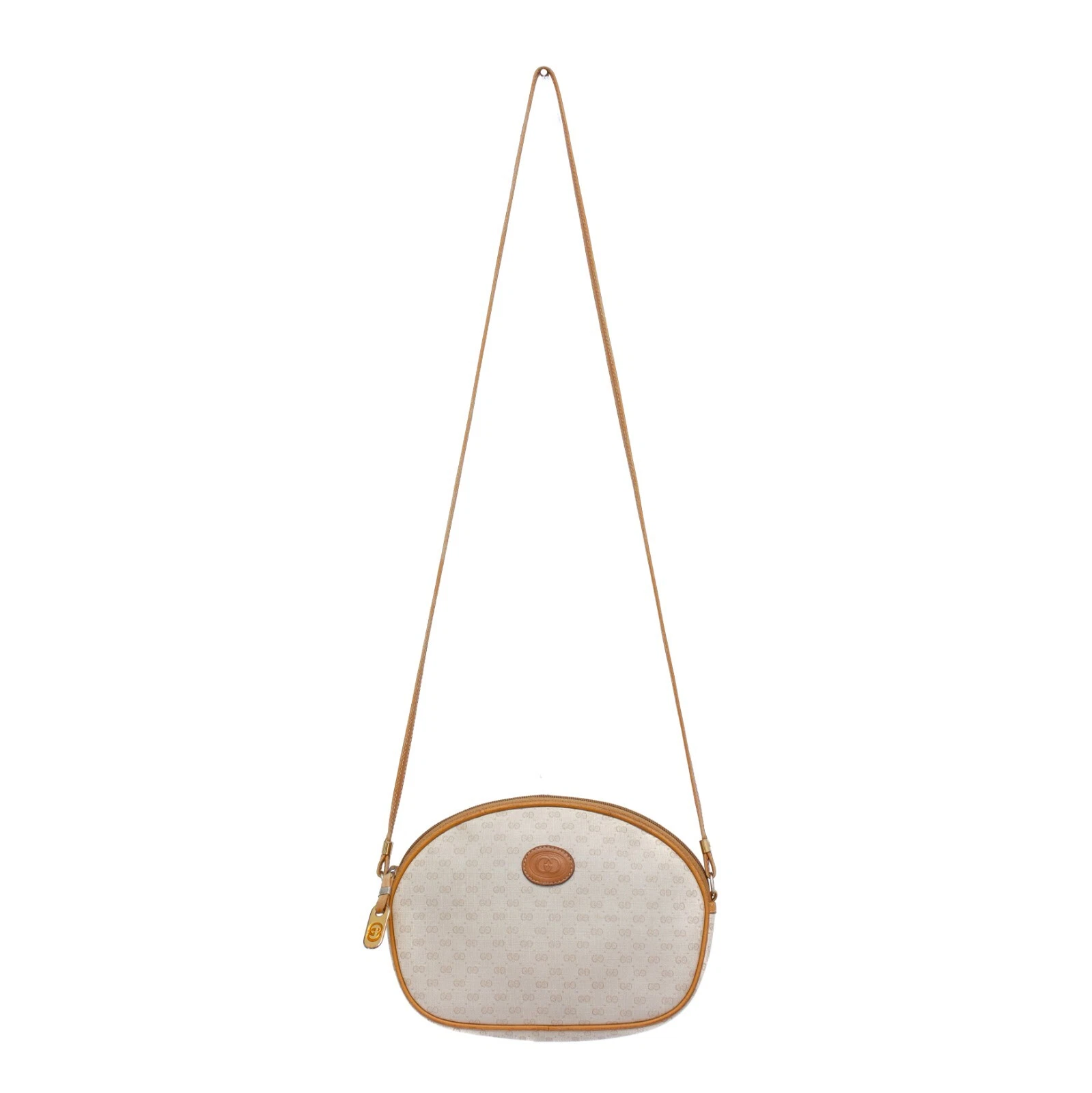 Sac bandoulière/épaule vintage GUCCI beige monogramme 