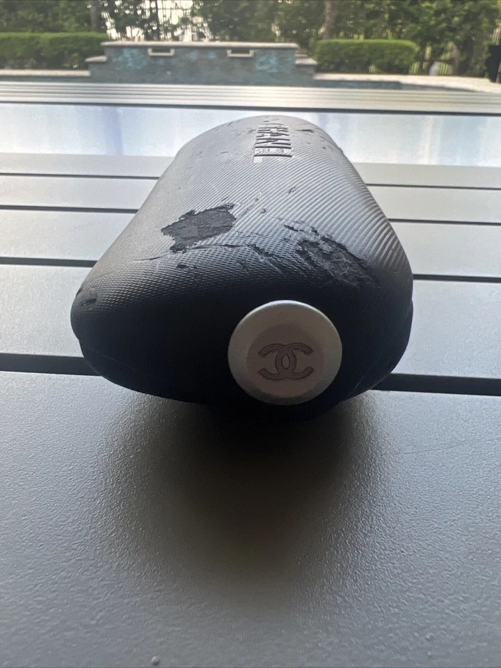 Chanel Sunglasses Case Only Black Clamshell Hardcase Large Made in Italy - Image 3 of 4