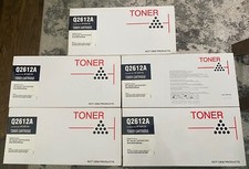 5 Pack Q2612A 12A Toner Cartridge for HP LaserJet 1010 1018 1012 1020 3015 3020