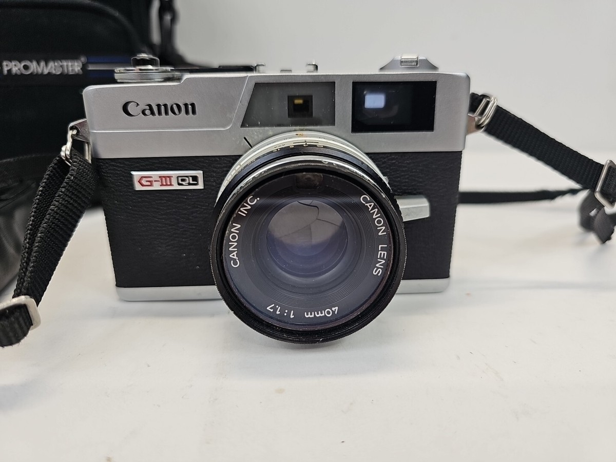 Canon Canonet QL 17 GIII Film Camera EUC Not Tested Case Canolite