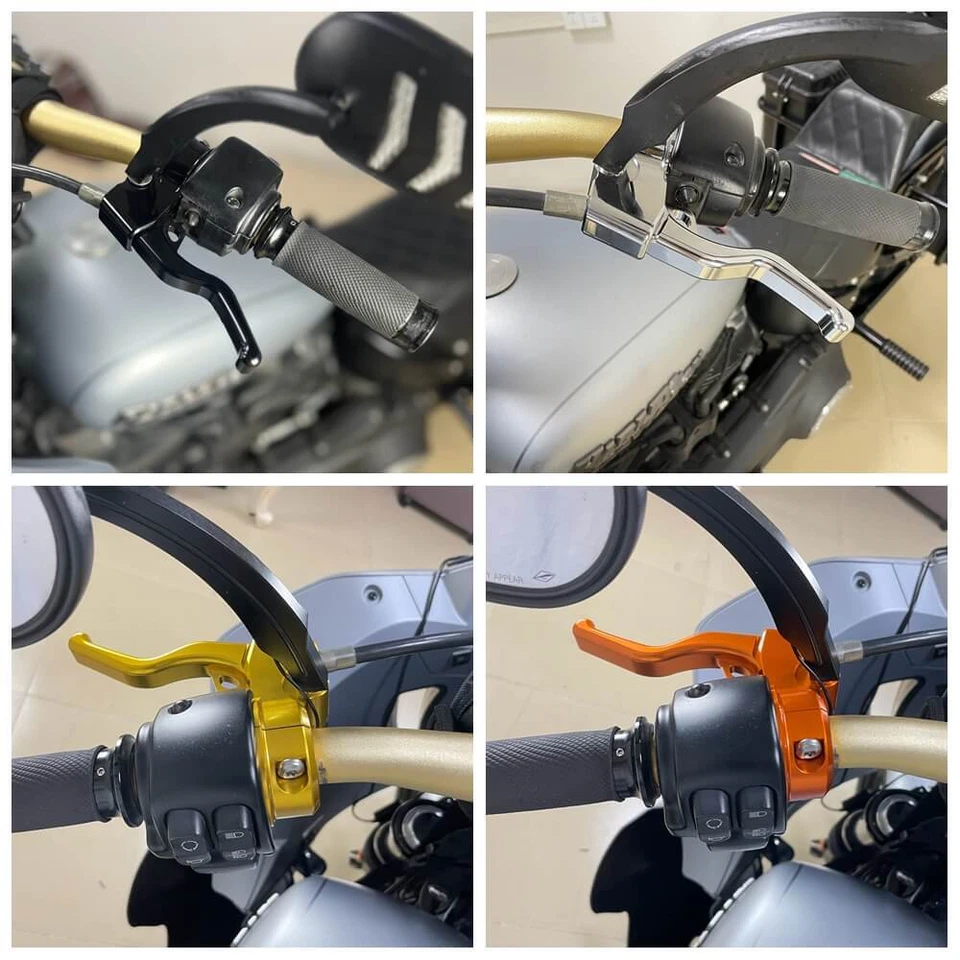 Palancas de embrague y freno de fácil tracción para Harley Dyna Street Bob FXDB Low Rider 96-17 Foto 4 de 4