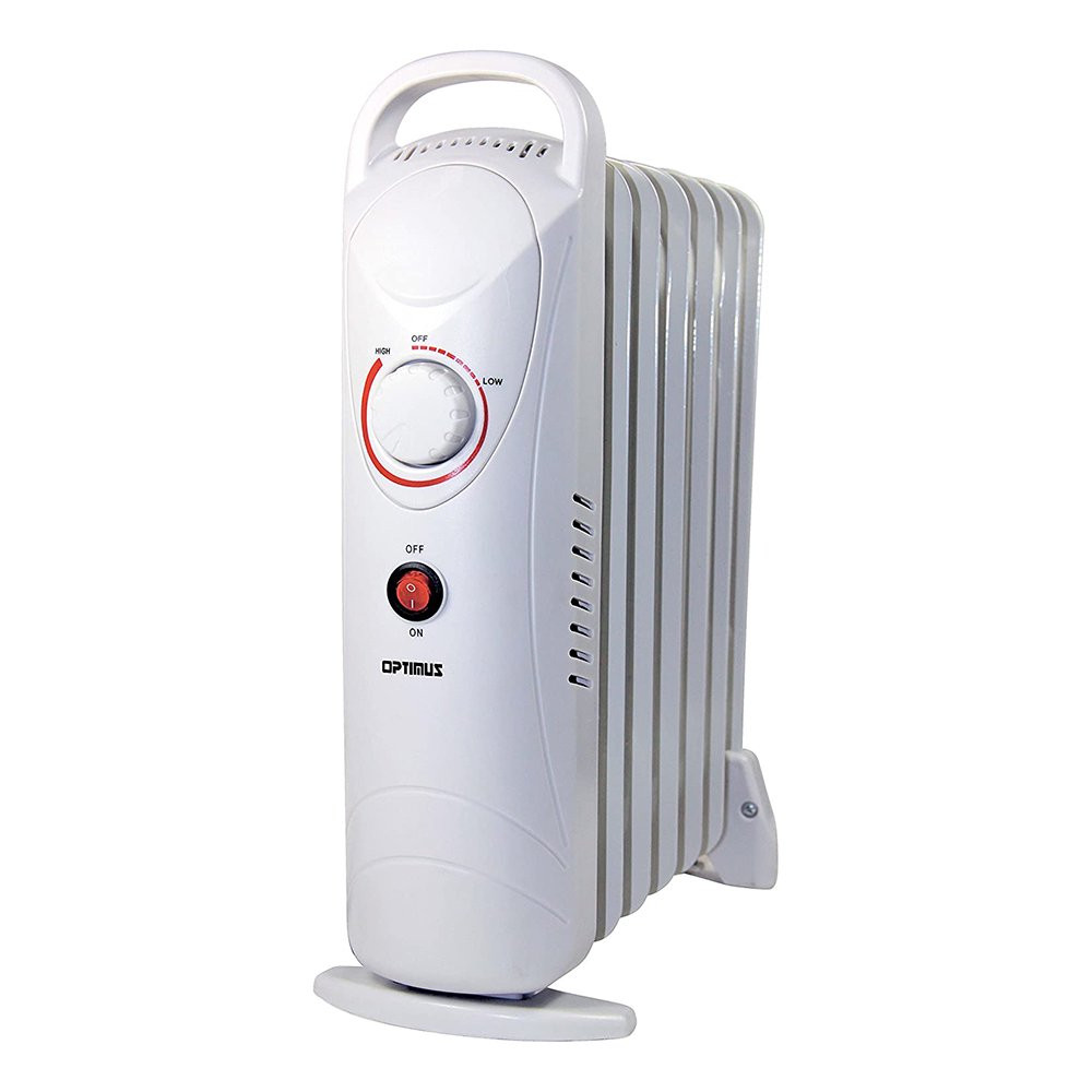 Optimus H-6003 Portable Mini 700W Oil Filled Radiator Space Heater W/ Thermostat