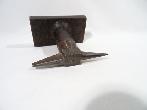 Antica Piccolo Incudine Devissable Orologiaio Gioielliere Arte Popolare Anvil - Picture 6 of 12
