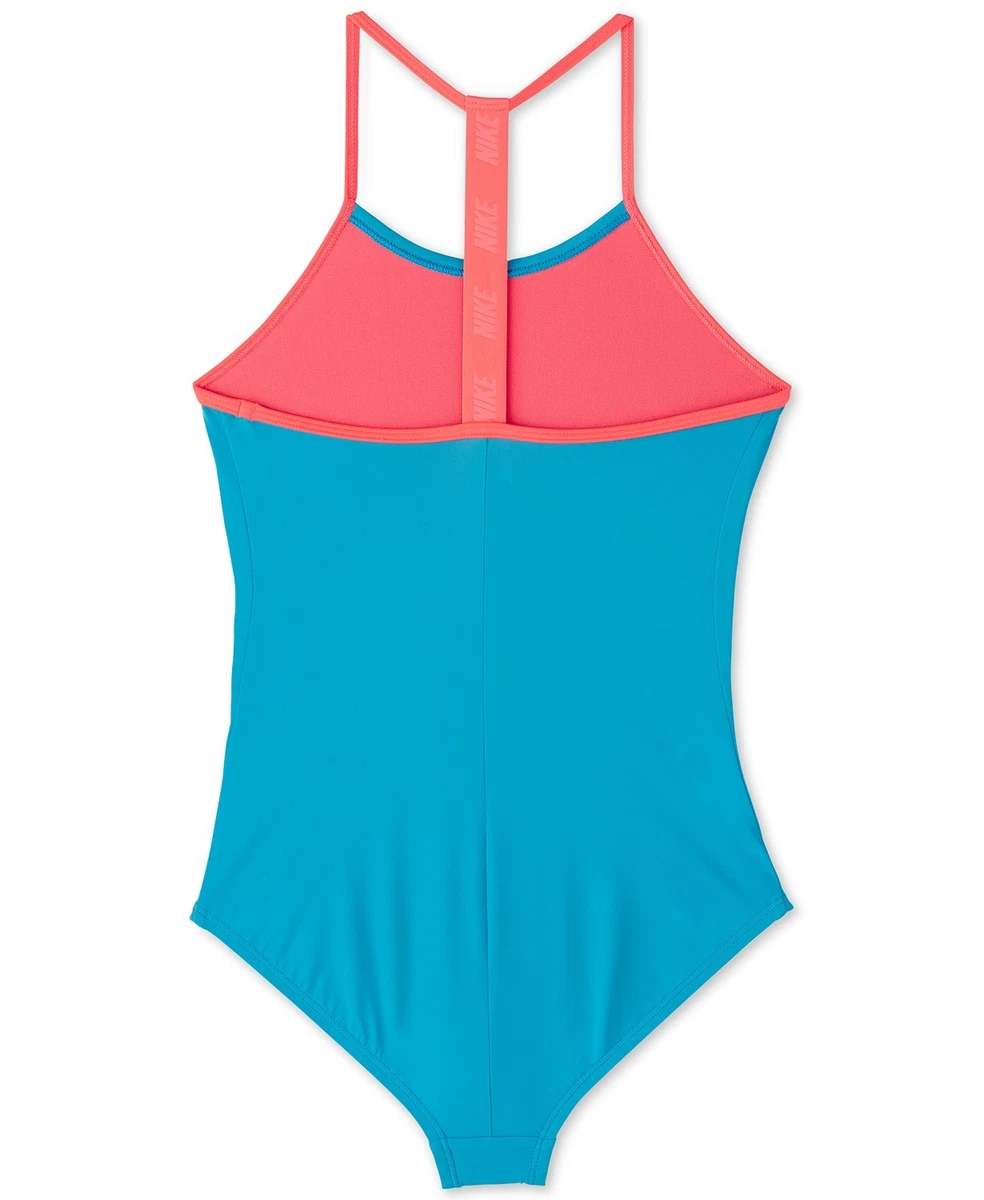 NIKE one piece Sports Pool Beach Swimsuit Girls Kids Swimwear