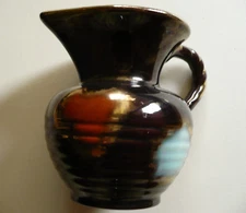 GERMANY MODERN SMALL JUG VASE. Drip glaze KERAMIK MODERNISM PITCHER MOD DESIGN